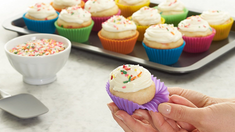 AmazonBasics Reusable Silicone Baking Cups | $7 | Amazon